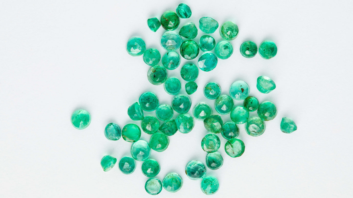 Smaragd Parcel 2,25 cts. 55 Stück