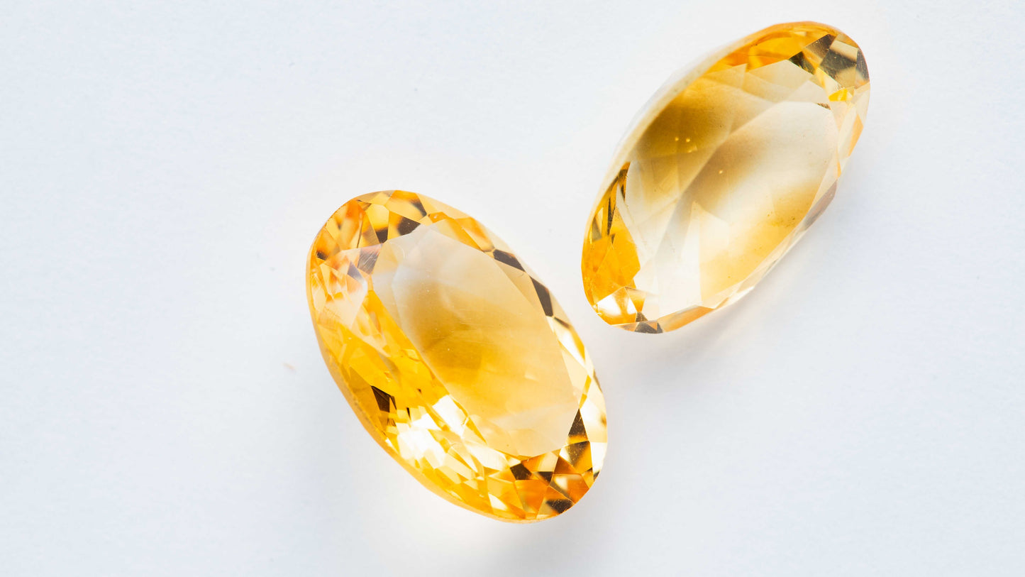 Citrin - Paar 10,64 cts.