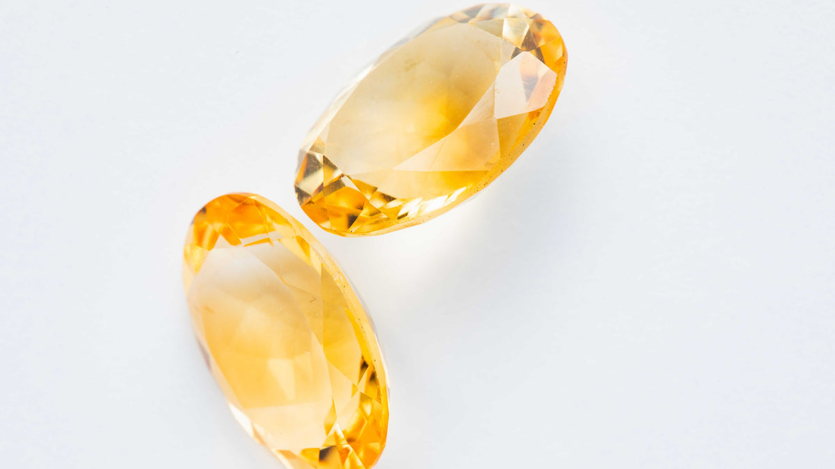 Citrin - Paar 10,64 cts.