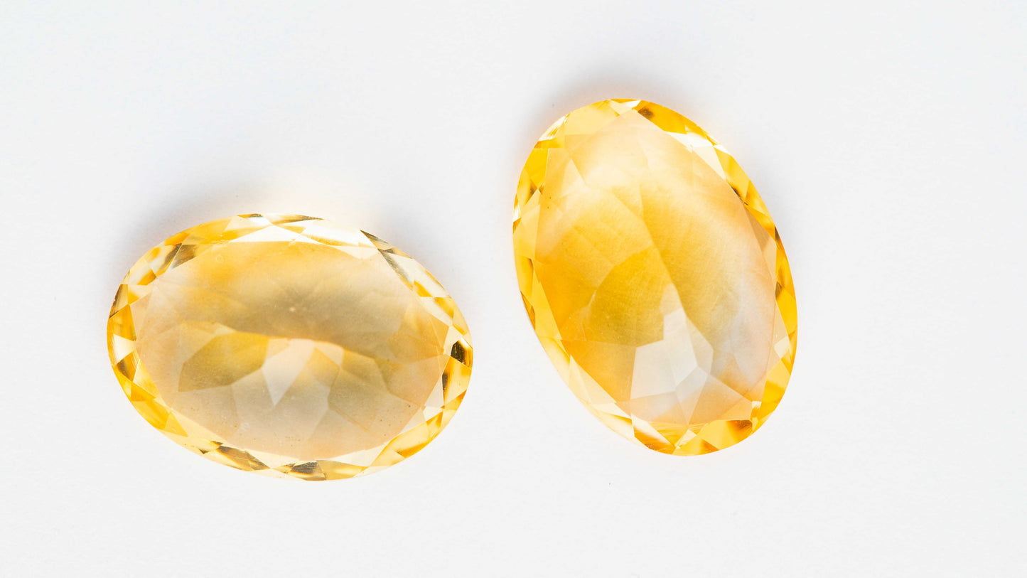 Citrin - Paar 10,64 cts.