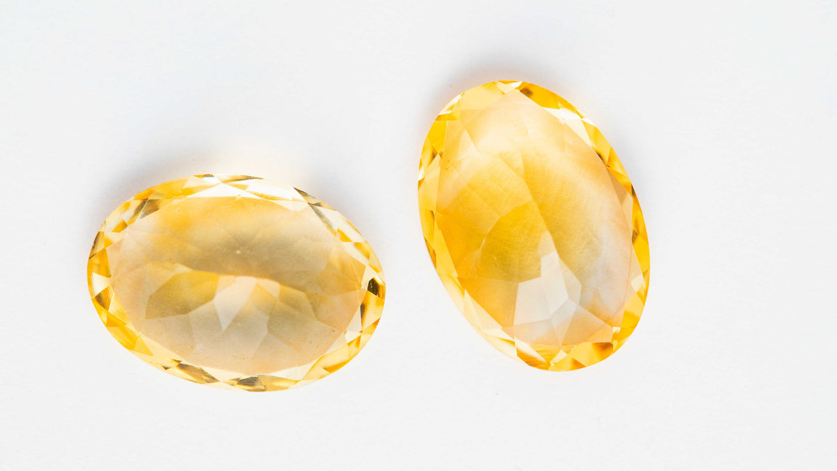 Citrin - Paar 10,64 cts.