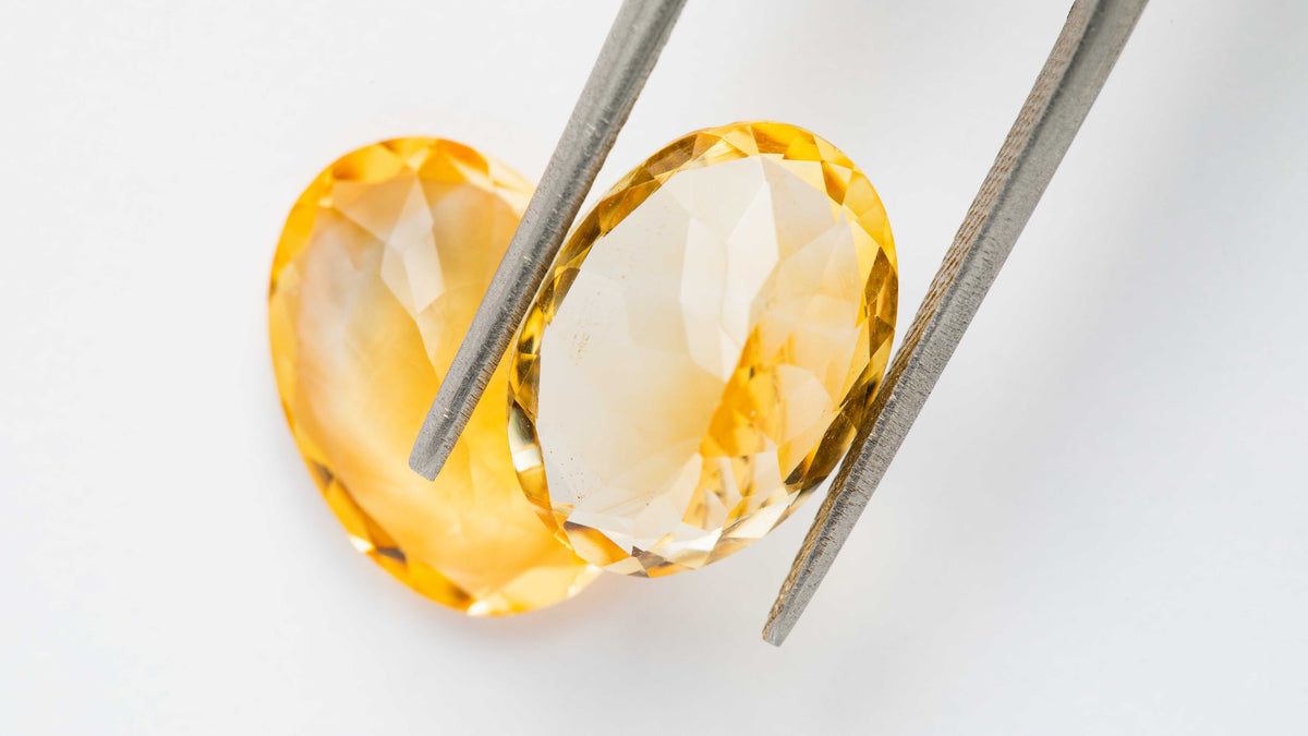 Citrin - Paar 10,64 cts.