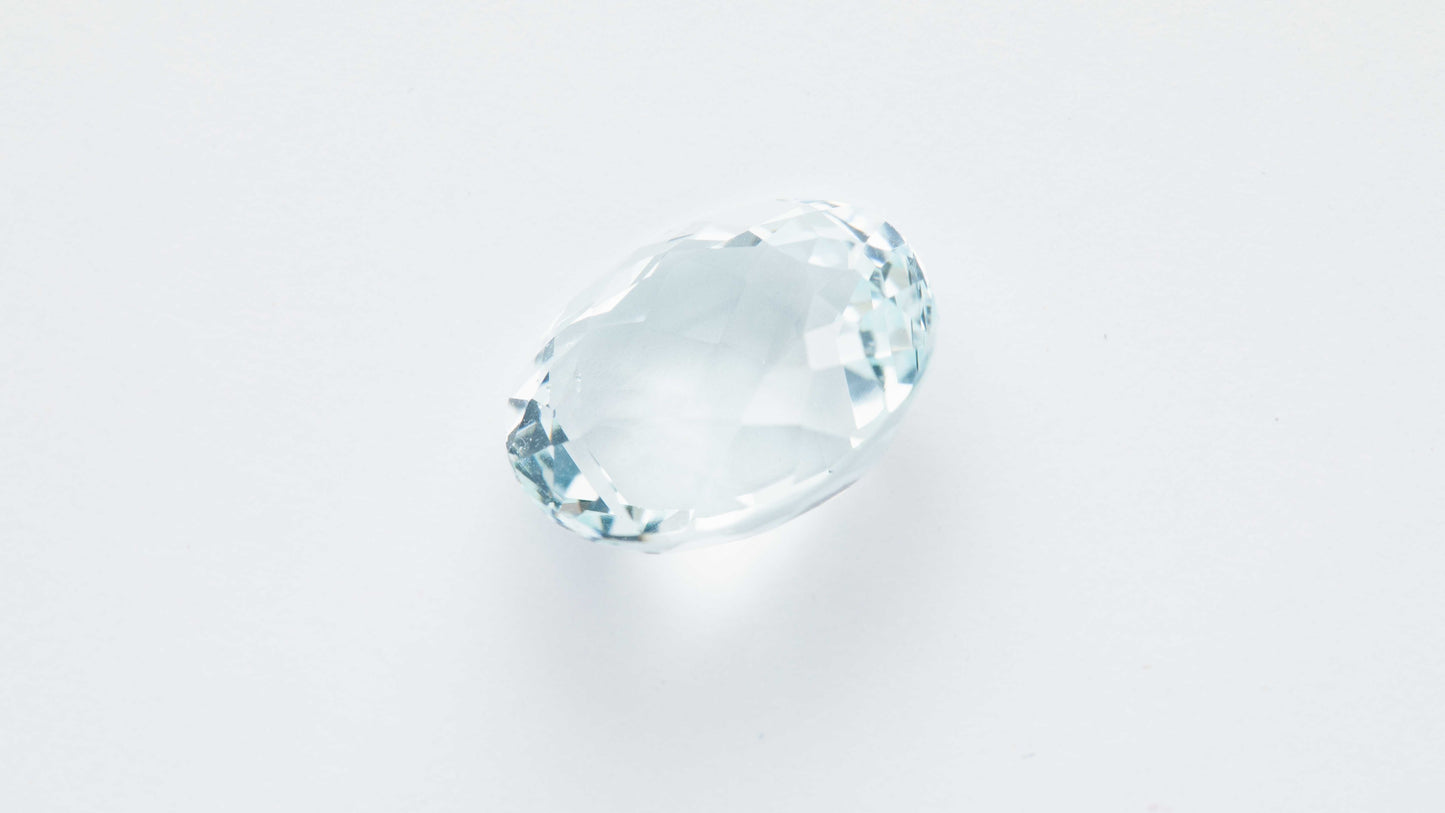 Aquamarin Goshenit-Weiß 5,34 ct.