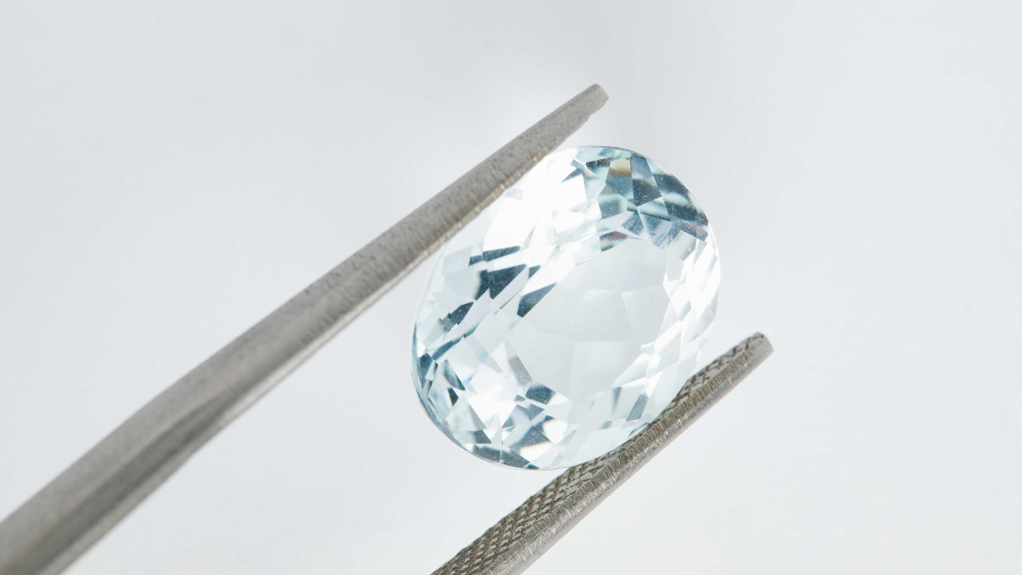 Aquamarin Goshenit-Weiß 5,34 ct.