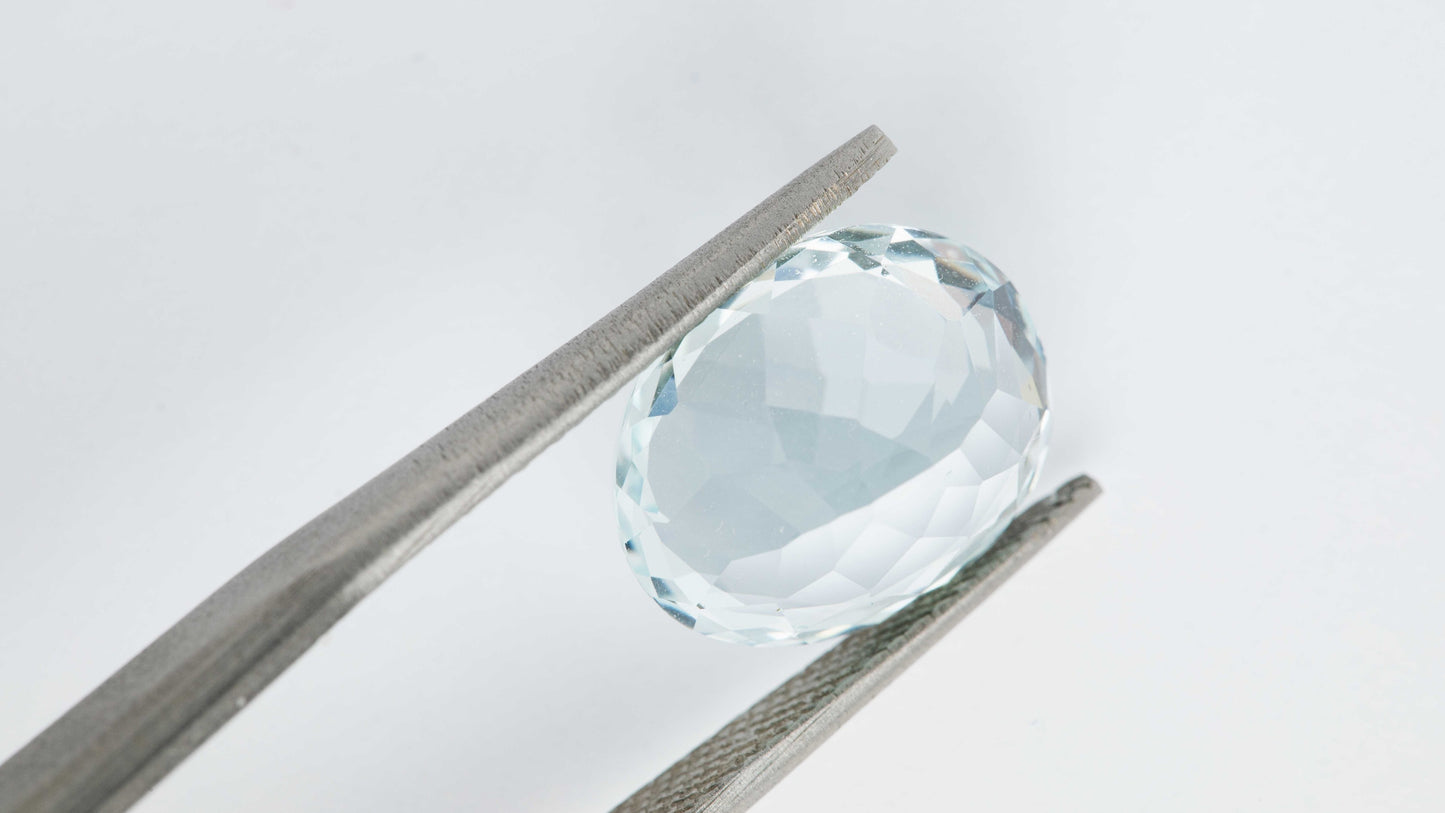 Aquamarin Goshenit-Weiß 5,34 ct.