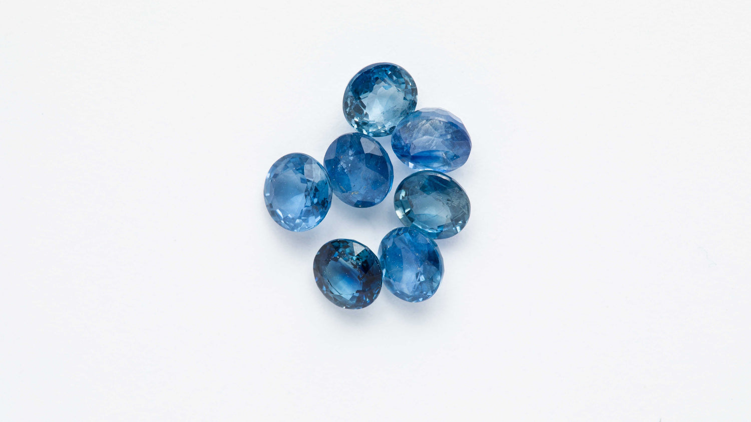 Saphir 2,1 cts. Parcel 7 Stück