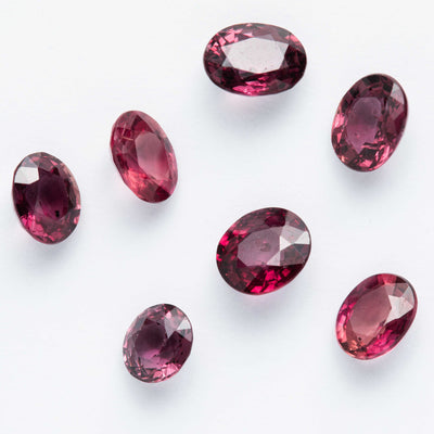 Rubin (Songearubin) Parcel 3,4 cts. 7 Stück
