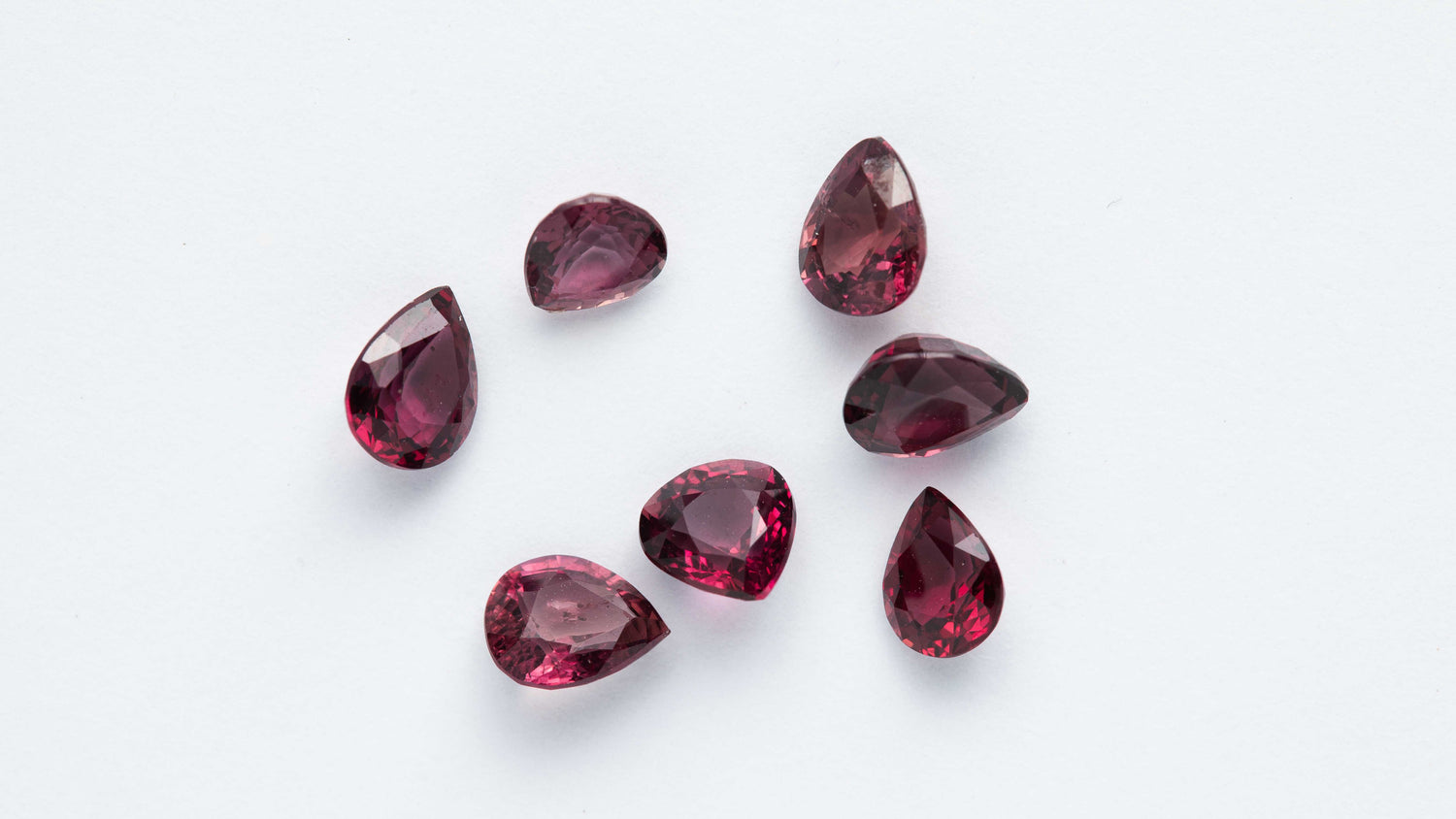 Rubin (Songea) Parcel 3,4 cts. 7 Stück
