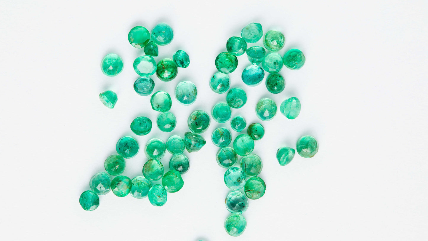 Smaragd Parcel 2,25 cts. 55 Stück
